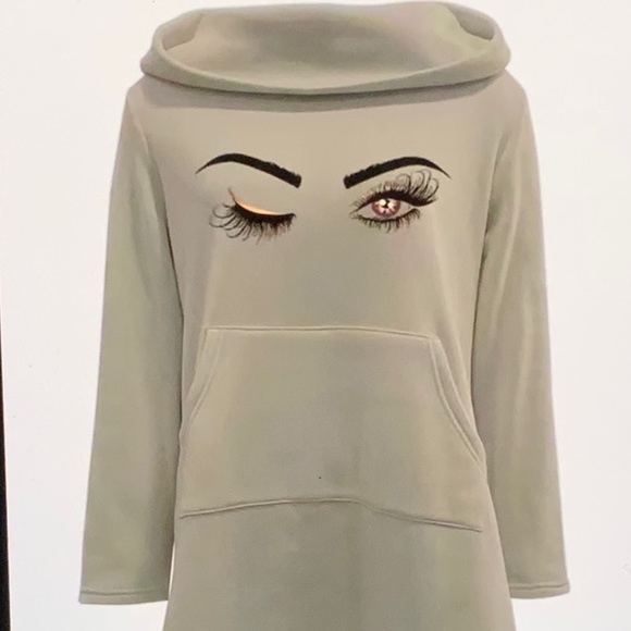 Dresses & Skirts - Turtleneck Grey Casual Dress